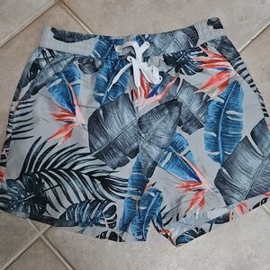Tropical Print Men's Shorts